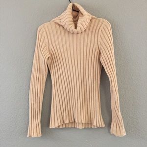 Baserange Beige Samin Turtleneck Size Small